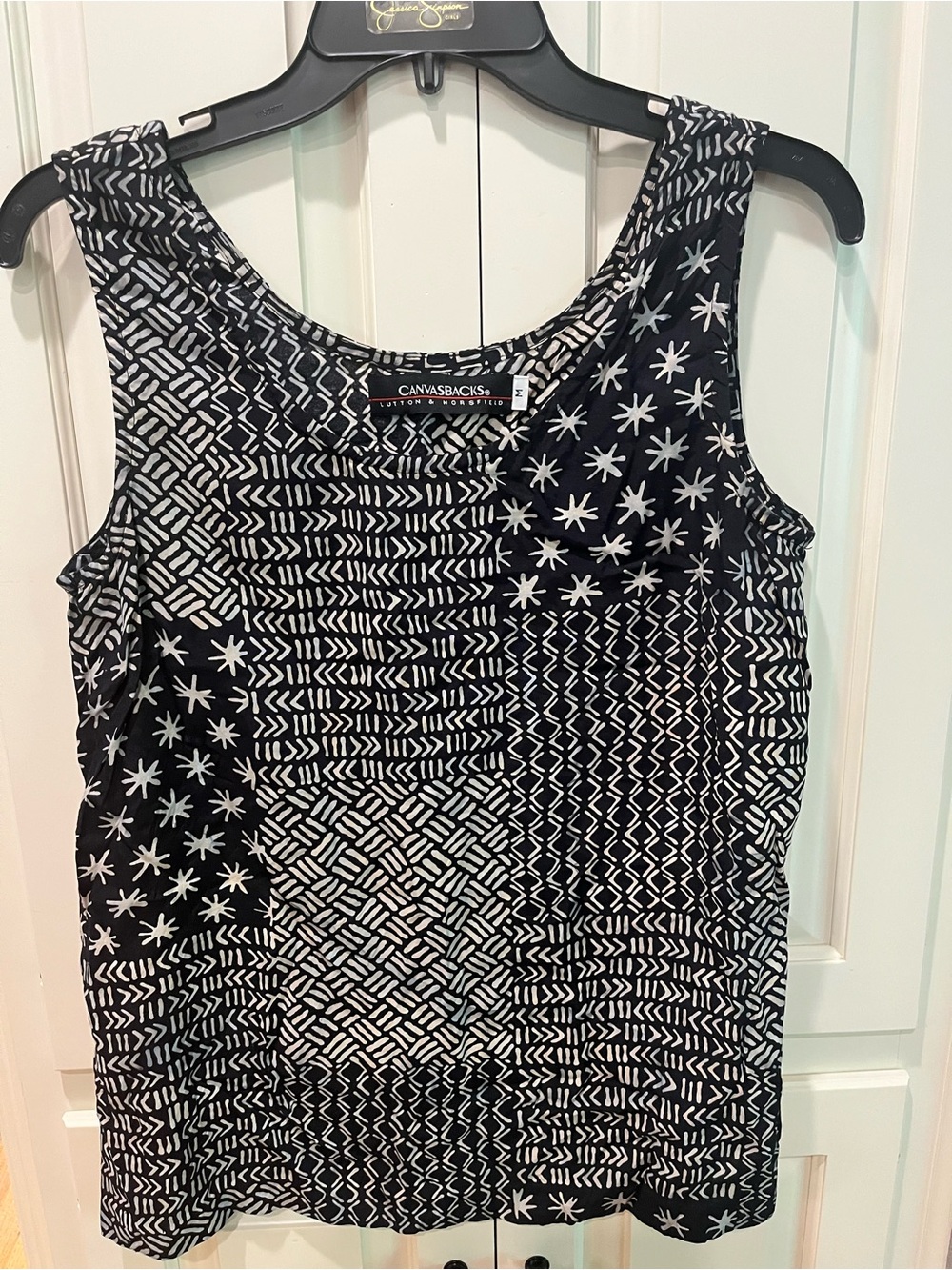 Black and White Patchwork Tank Top